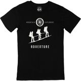 Cix Mountain Explorers Baskılı Siyah Unisex T-shirt