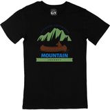Cix Mountain Journey Baskılı Siyah Unisex T-shirt
