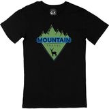 Cix Mountain Travel Baskılı Siyah Unisex T-shirt