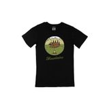 Cix Mountains Baskılı Siyah Unisex T-shirt