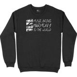 Cix Music Bring Harmony To The World Siyah Erkek Sweatshirt