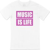 Cix Music Is Life Tişört - XXL - Beyaz