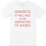 Cix Music Is Speach Of Angels Tişört - Beyaz