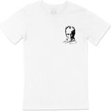 Cix Mustafa Kemal Atatürk Imzalı Cep Logo Tasarımlı Beyaz Tişört - 4XL