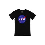 Cix Nasa Baskılı Siyah Unisex T-shirt