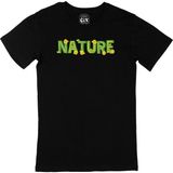 Cix Nature Doğa Baskılı Siyah Unisex T-shirt