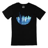 Cix New York Baskılı Yuvarlak Yaka Siyah T-shirt