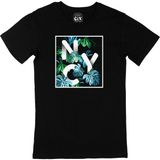 Cix New York Tasarımlı Yuvarlak Yaka Siyah T-shirt