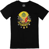 Cix Osmanlı Armalı Yuvarlak Yaka Siyah T-shirt