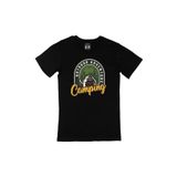 Cix Outdoor Adventure Baskılı Siyah Unisex T-shirt