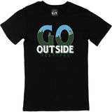 Cix Outside Festival Baskılı Siyah Unisex T-shirt