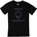 Cix Oxford University Baskılı Siyah Unisex T-shirt
