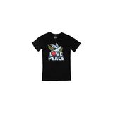 Cix Peace And Love Baskılı Siyah Unisex T-shirt