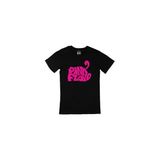 Cix Pembe Pink Floyd Yazılı Yuvarlak Yaka Siyah T-shirt