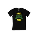 Cix Pembe Player One Baskılı Siyah Erkek T-shirt