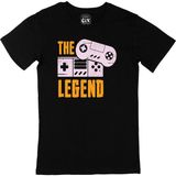 Cix Pembe The Legend Baskılı Siyah Erkek T-shirt