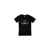 Cix Petronas İkiz Kuleleri Baskılı Siyah Erkek T-shirt