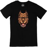 Cix Pitbull Baskılı Siyah Erkek T-shirt