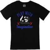 Cix Play Your Imagination Baskılı Siyah Erkek T-shirt