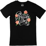 Cix Positive Vibes Baskılı Siyah Erkek T-shirt
