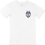 Cix Renkli Kurt Cep Logo Tasarımlı Beyaz Tişört - 5XL