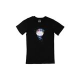 Cix Renkli Uçan Balon Baskılı Siyah Erkek T-shirt