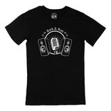 Cix Rock And Roll Müzik Baskılı Siyah Erkek T-shirt