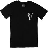 Cix Roger Federer RF Cep Logo Tasarımlı Siyah Erkek T-shirt