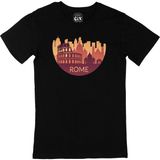 Cix Roma Baskılı Siyah Erkek T-shirt