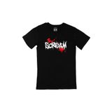 Cix Scream Çığlık Baskılı Siyah Erkek T-shirt