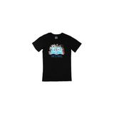 Cix Seyahat Haritası Baskılı Siyah Erkek T-shirt