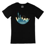 Cix Sidney Baskılı Siyah Erkek T-shirt