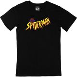 Cix Siyah Tişört Spiderman Logolu Unisex Bisiklet Yaka %100 Pamuklu 5XL Beden - Beyaz