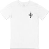 Cix Slipknot Logo Tasarımlı Cep Logo Tasarımlı Beyaz Tişört - 5XL