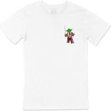 Cix Star Wars Jedi Yoda Cep Logo Tasarımlı Beyaz Tişört - 3XL