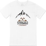 Cix Stay Wild Outdoor Tişört - M - Beyaz