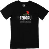 Cix Terörü Lanetliyoruz Siyah Erkek T-shirt