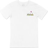 Cix Travel To Europe 2 Cep Logo Tasarımlı Beyaz Tişört - 5XL