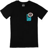 Cix Turkuaz Just One More Game Cep Logo Tasarımlı Siyah T-shirt