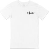 Cix Unity Logo Beyaz Erkek Cep Logo Tasarımlı Erkek T-shirt