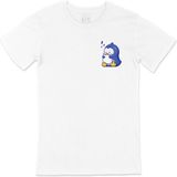 Cix Uykucu Penguen Beyaz Erkek T-shirt