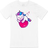 Cix Uykucu Unicorn Beyaz T-shirt