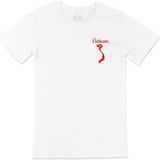 Cix Vietnam Haritalı ve Bayraklı Beyaz T-shirt