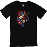 Cix Viking Gürz ve Kalkanlı Siyah T-shirt