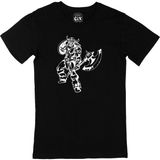 Cix Viking Kalkan ve Balta Siyah Erkek T-shirt