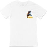 Cix Vikings Kılınç ve Balta Cep Lego Tasarımlı Beyaz Erkek T-shirt