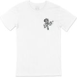 Cix Vikings Kılınç ve Balta Cep Logo Tasarımlı Beyaz Erkek T-shirt