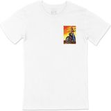 Cix Vintage Moto Racer Cep Logo Tasarımlı Beyaz Erkek T-shirt