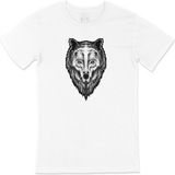 Cix Yeşil Gözlü Kurt Beyaz T-shirt