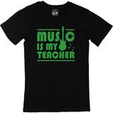 Cix Yeşil Music Is My Teacher Siyah Tişört - 3XL
